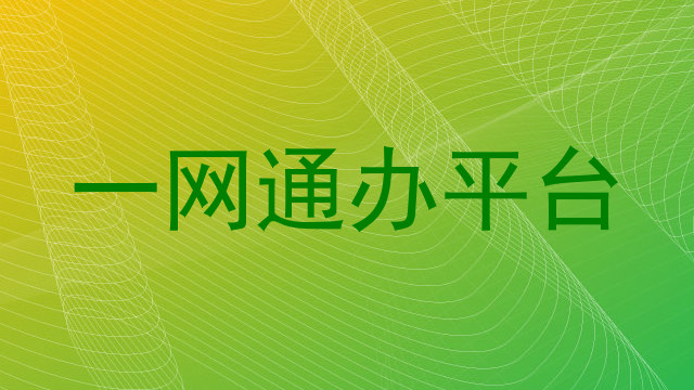 一网通办平台