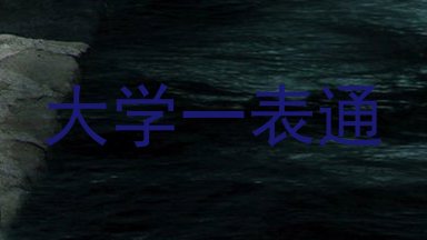 大学一表通