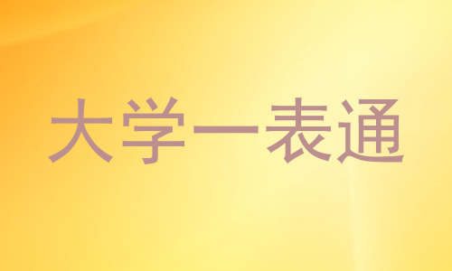 大学一表通