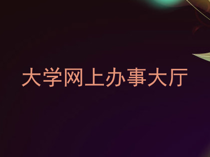 大学网上办事大厅