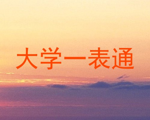 大学一表通