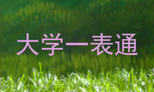 大学一表通