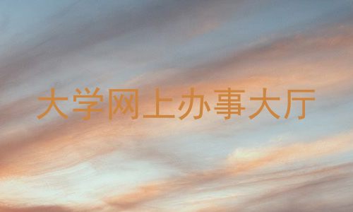 大学网上办事大厅