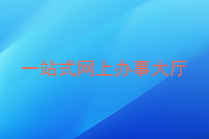 一站式网上办事大厅