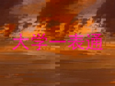 大学一表通