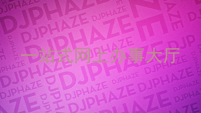 一站式网上办事大厅