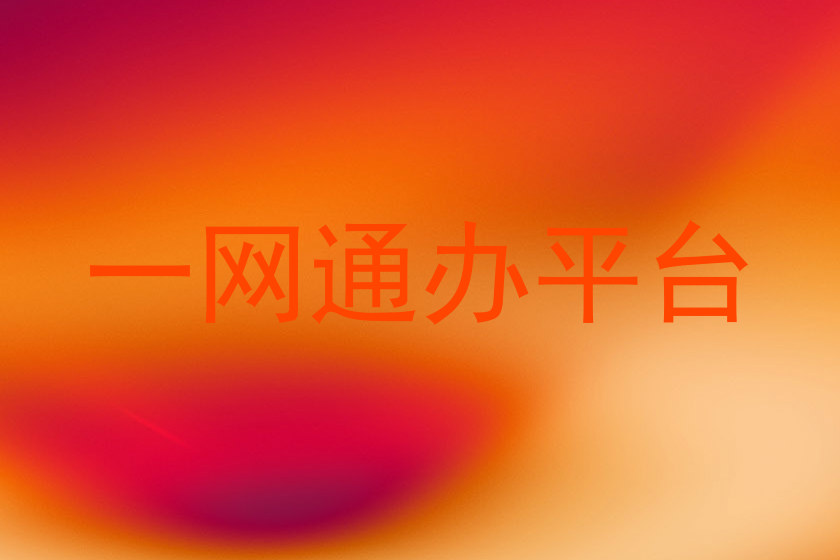 一网通办平台