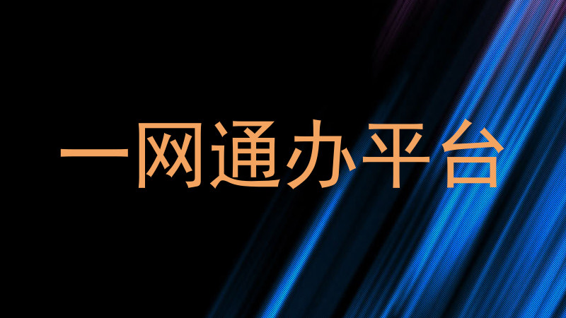 一网通办平台