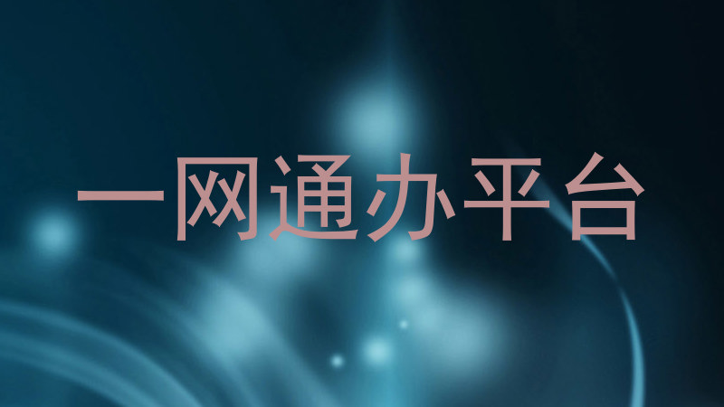 一网通办平台
