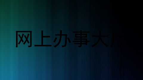 网上办事大厅