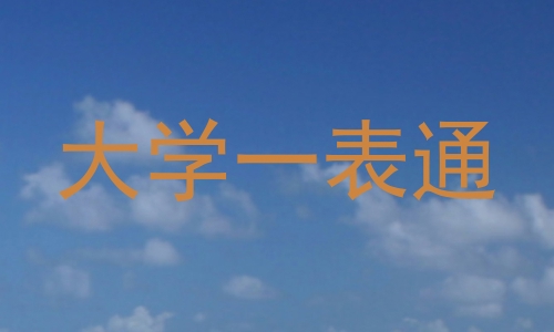 大学一表通