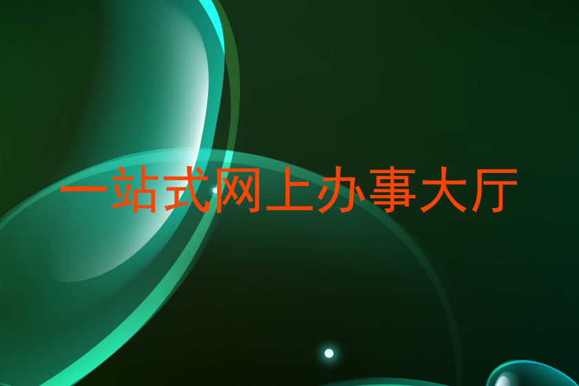 一站式网上办事大厅