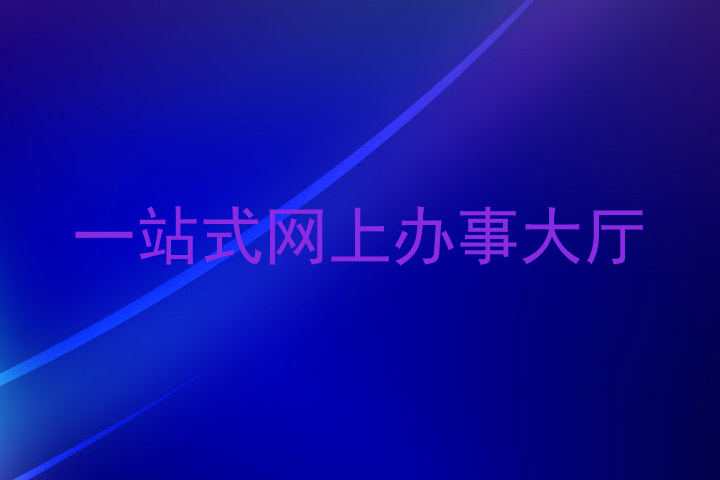 一站式网上办事大厅