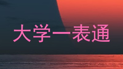 大学一表通