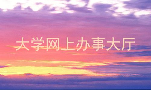 大学网上办事大厅