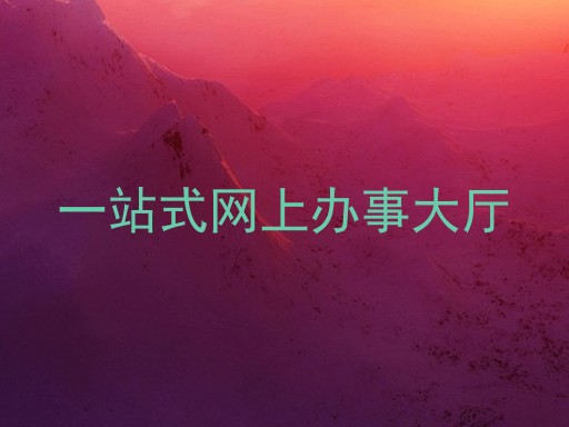 一站式网上办事大厅