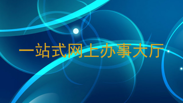 一站式网上办事大厅