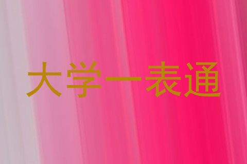 大学一表通