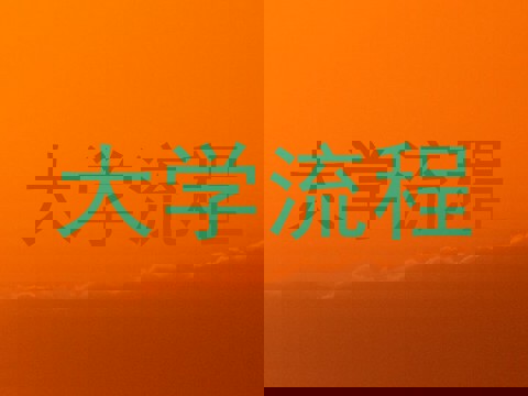大学流程