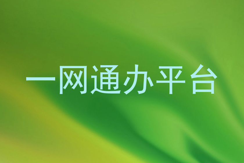 一网通办平台