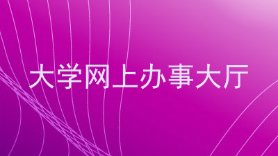 大学网上办事大厅