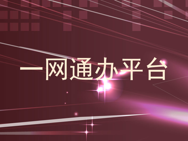 一网通办平台