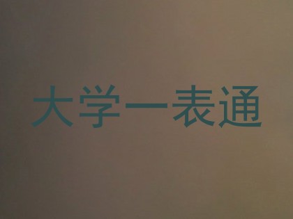 大学一表通