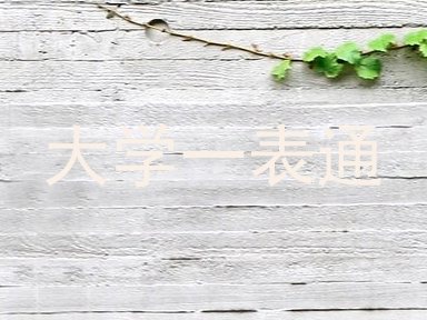 大学一表通