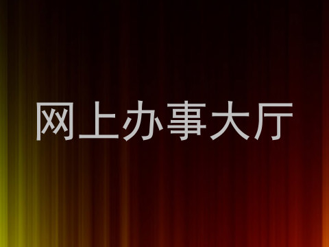 网上办事大厅