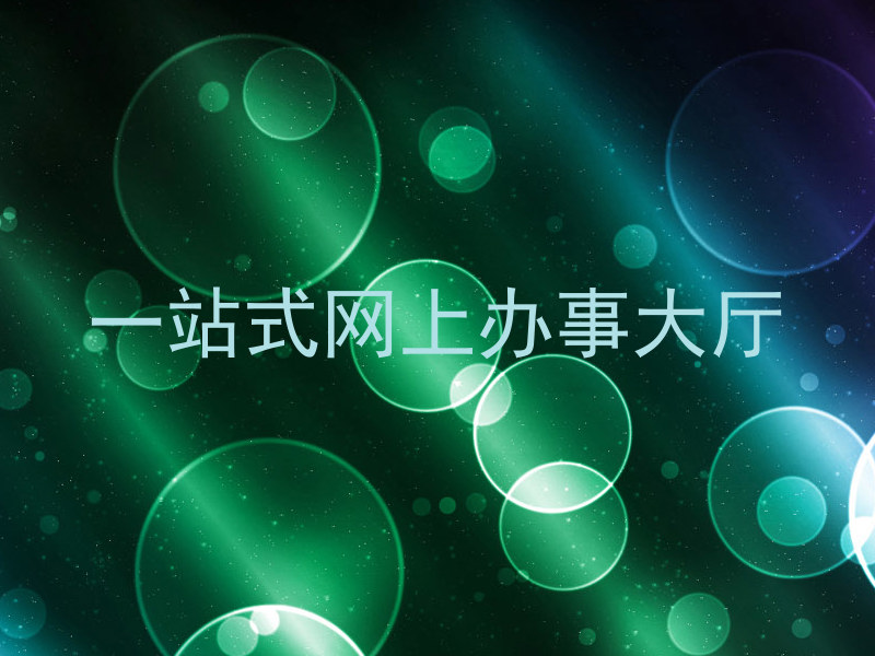 一站式网上办事大厅