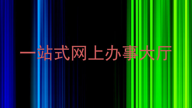 一站式网上办事大厅