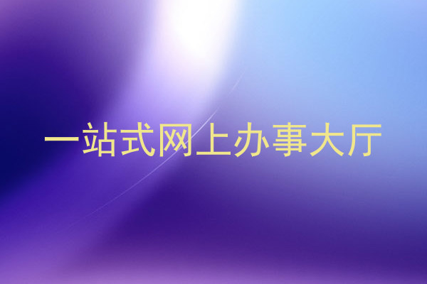 一站式网上办事大厅