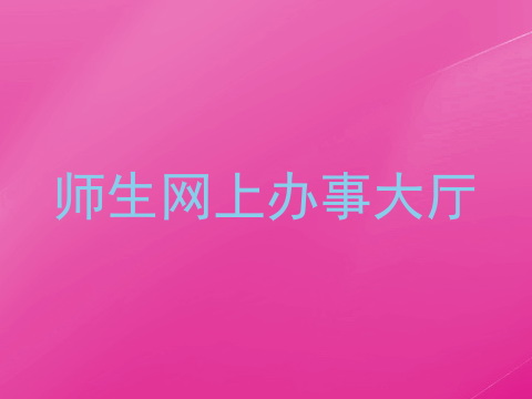 师生网上办事大厅