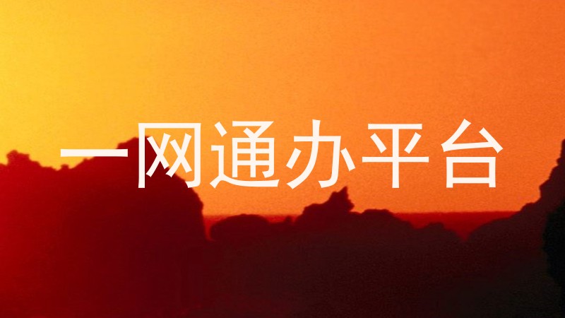 一网通办平台