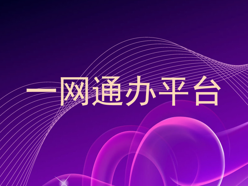 一网通办平台