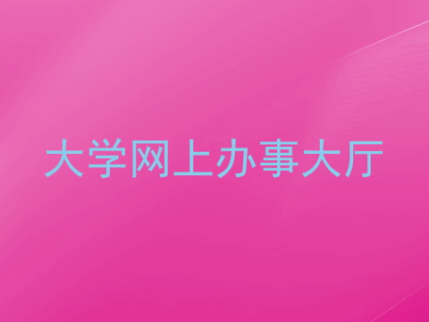 大学网上办事大厅