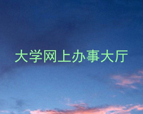 大学网上办事大厅