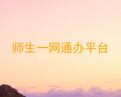师生一网通办平台