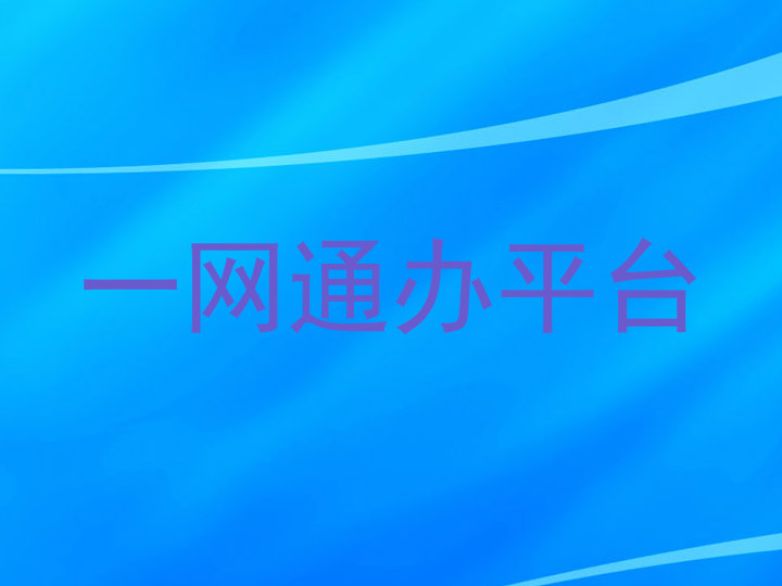 一网通办平台