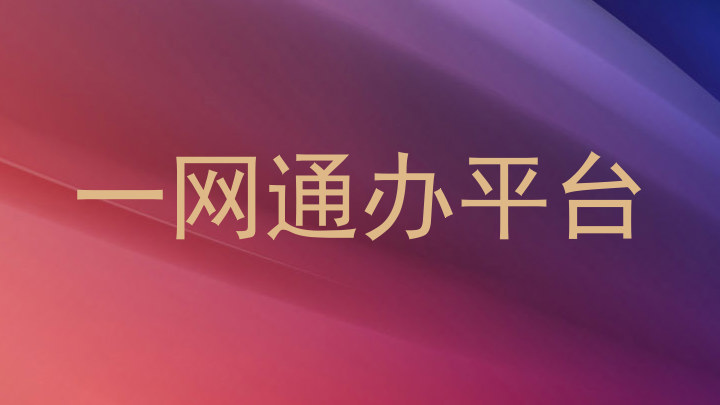 一网通办平台