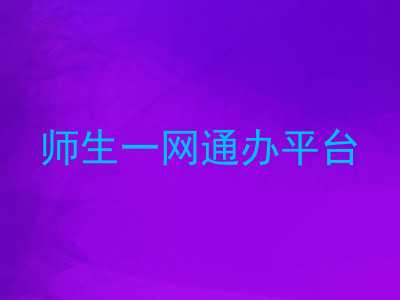 师生一网通办平台