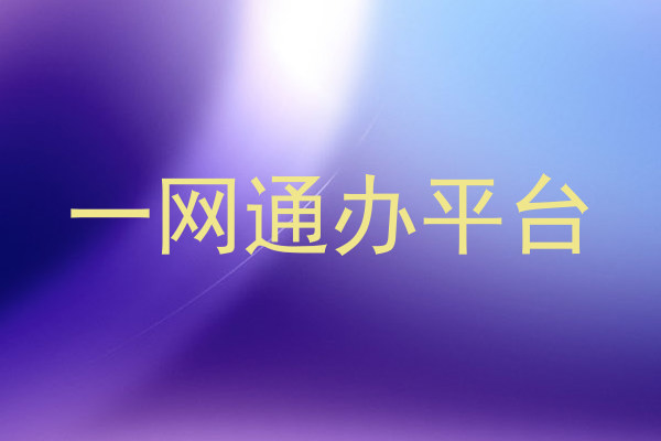 一网通办平台