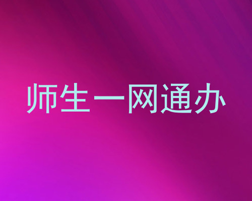 师生一网通办