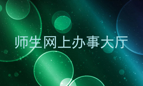 师生网上办事大厅