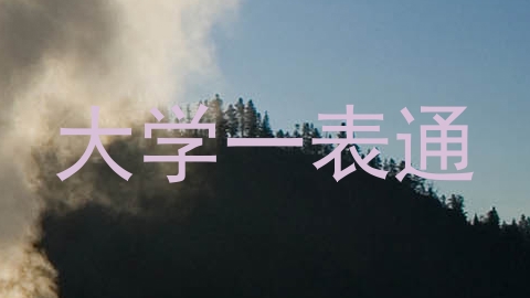 大学一表通