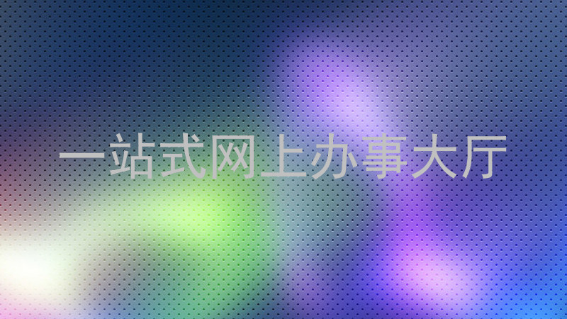 一站式网上办事大厅