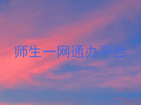 师生一网通办平台