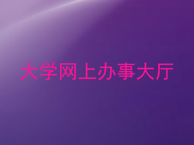 大学网上办事大厅