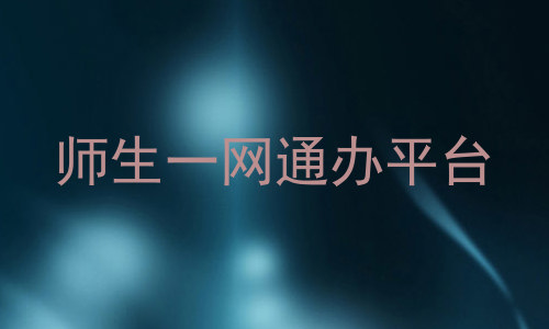 师生一网通办平台