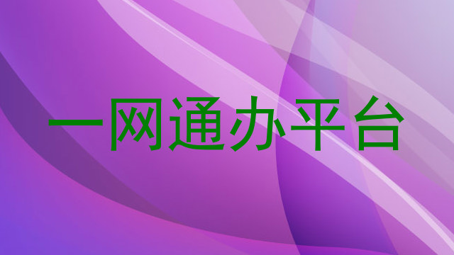 一网通办平台